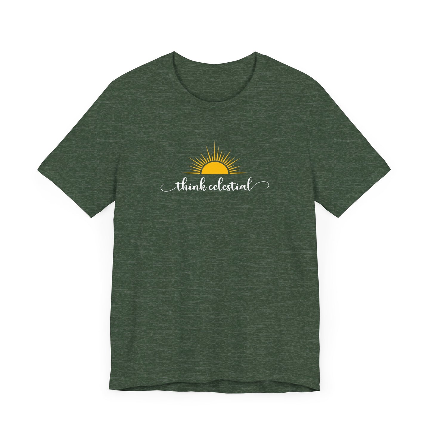 THINK CELESTIAL Dark Unisex Jersey Short Sleeve Tee
