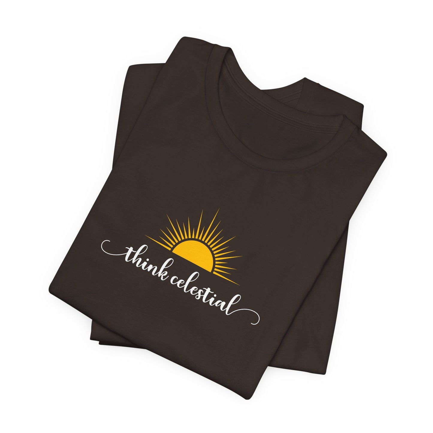 THINK CELESTIAL Dark Unisex Jersey Short Sleeve Tee