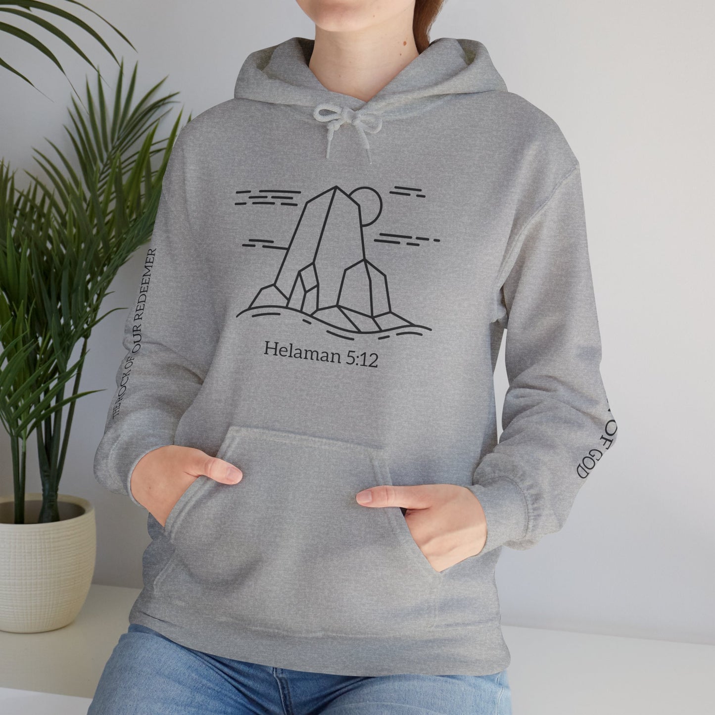 Rock of Our Redeemer Sleeve Printed Hoodie