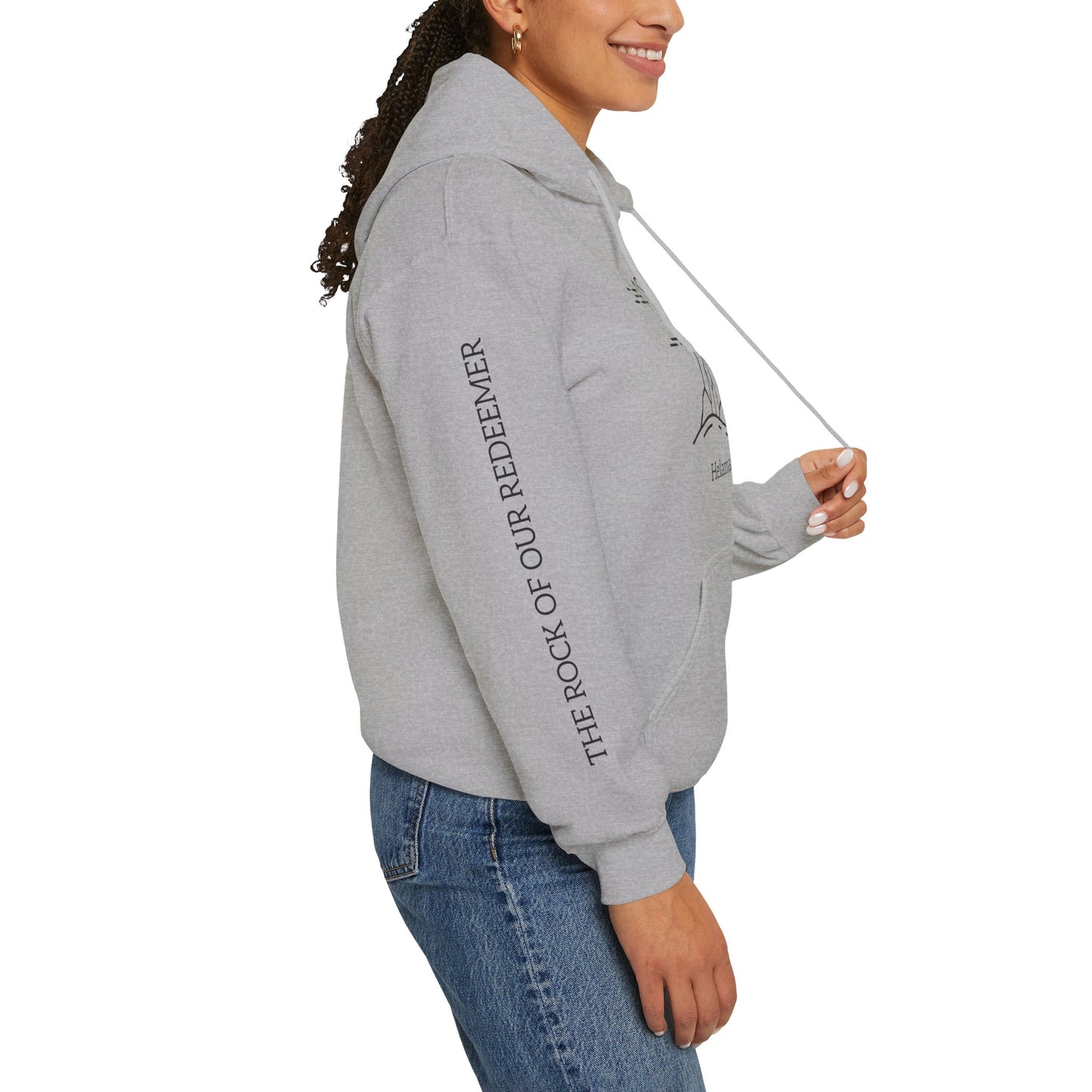 Rock of Our Redeemer Sleeve Printed Hoodie