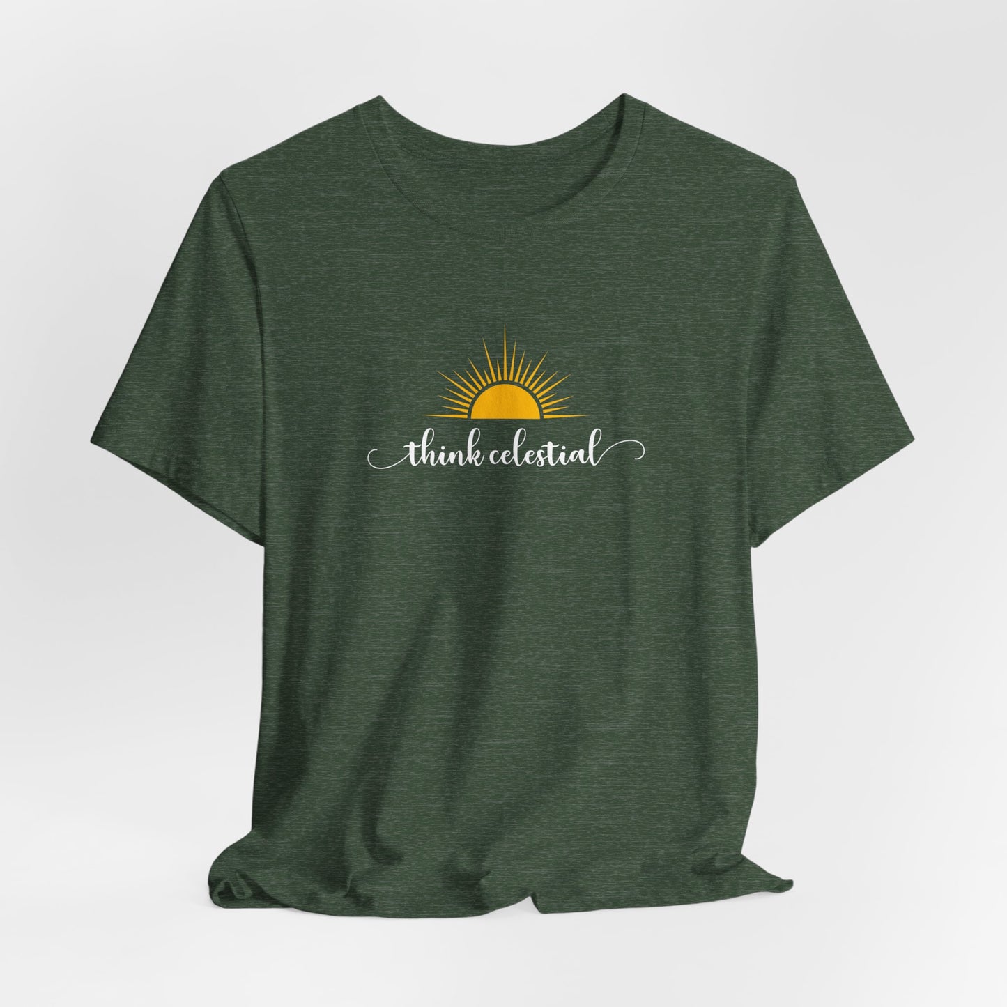 THINK CELESTIAL Dark Unisex Jersey Short Sleeve Tee