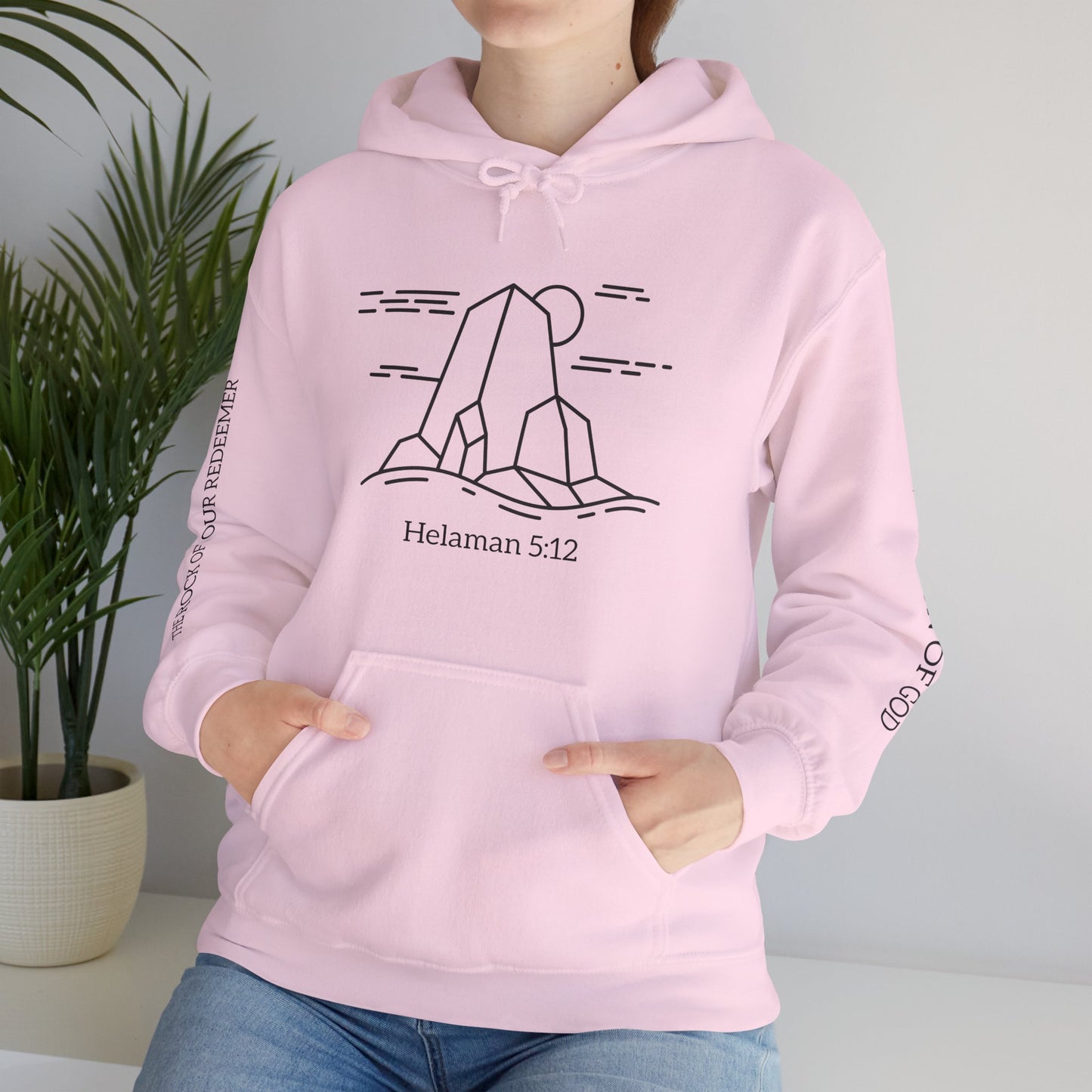 Rock of Our Redeemer Sleeve Printed Hoodie