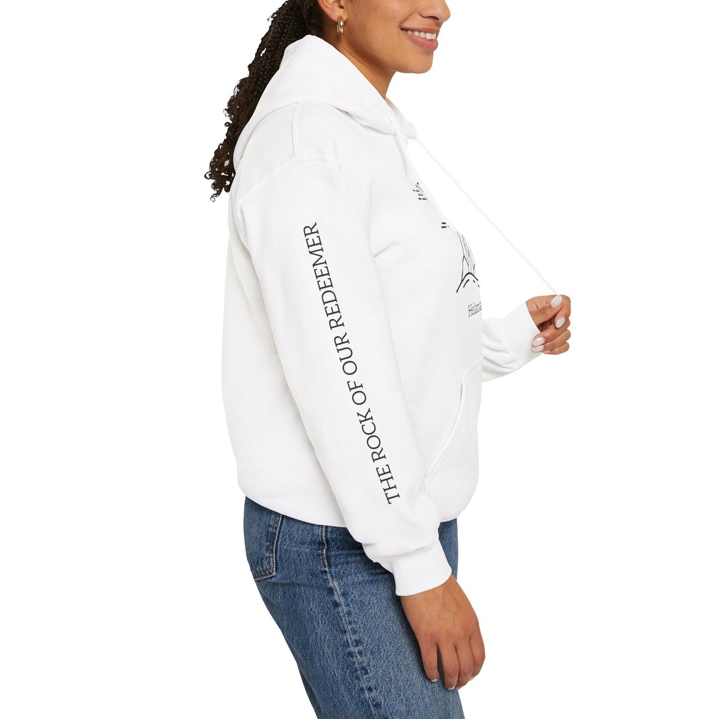 Rock of Our Redeemer Sleeve Printed Hoodie