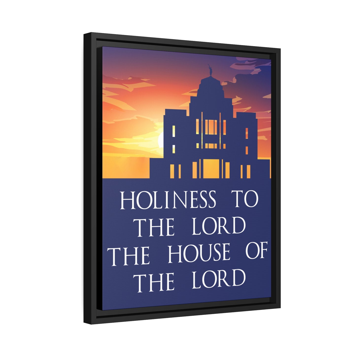 MERIDIAN Sunset Temple Framed Canvas