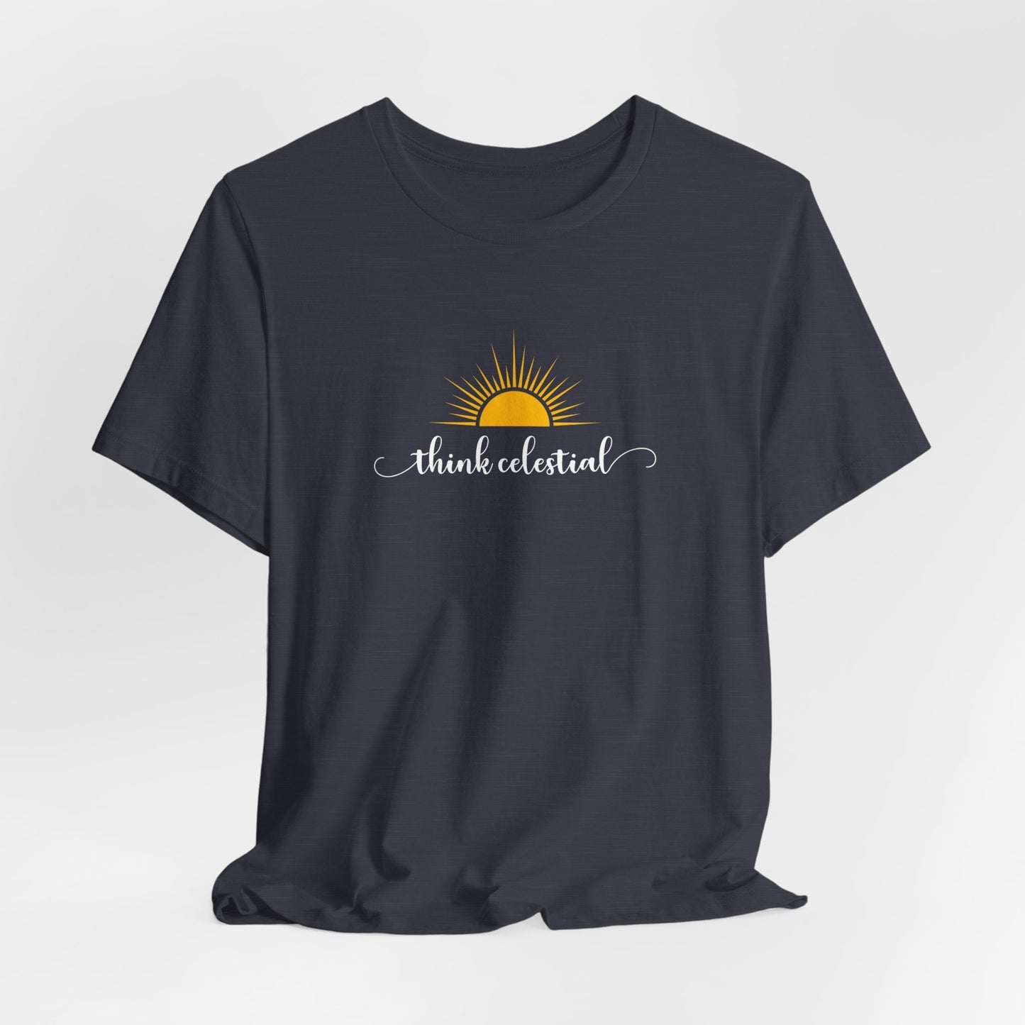 THINK CELESTIAL Dark Unisex Jersey Short Sleeve Tee