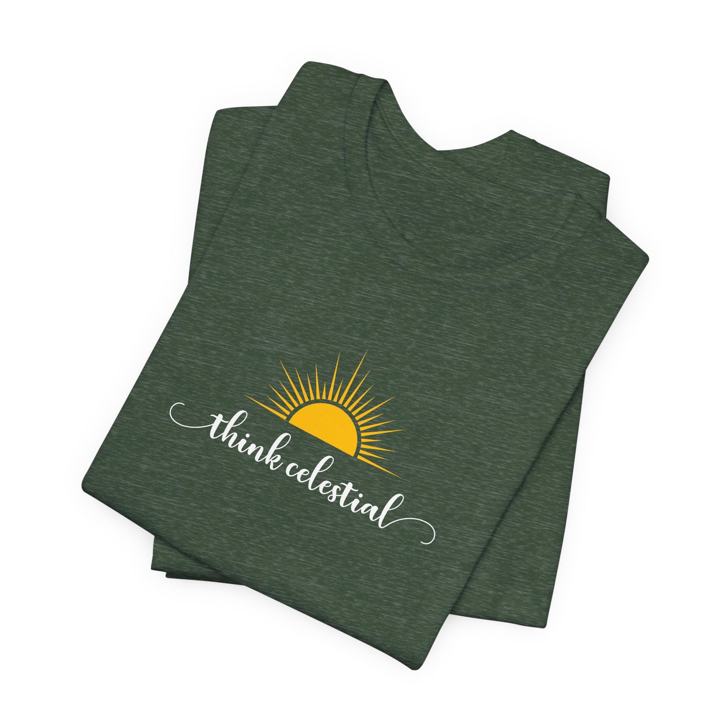 THINK CELESTIAL Dark Unisex Jersey Short Sleeve Tee