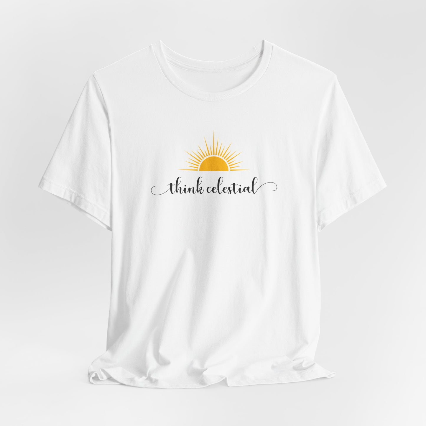 THINK CELESTIAL Unisex Jersey Short Sleeve Tee