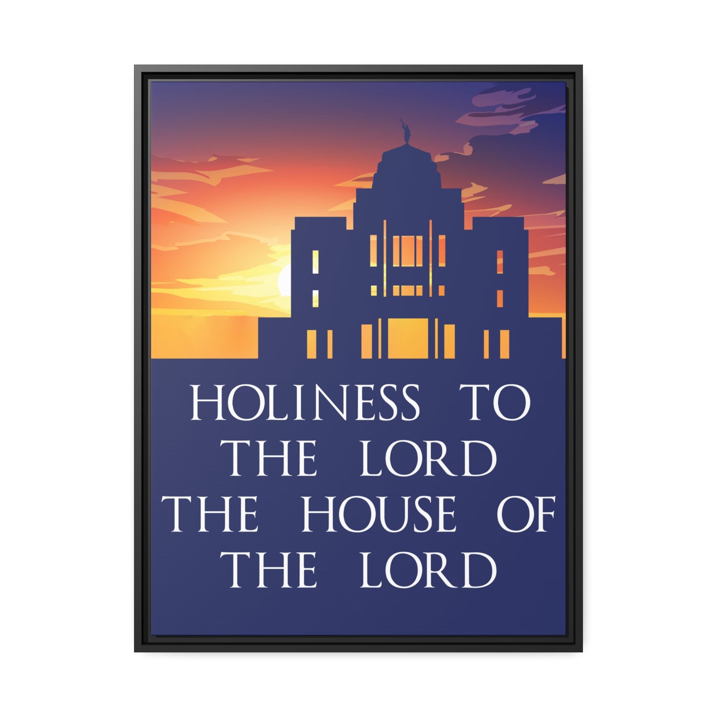 MERIDIAN Sunset Temple Framed Canvas