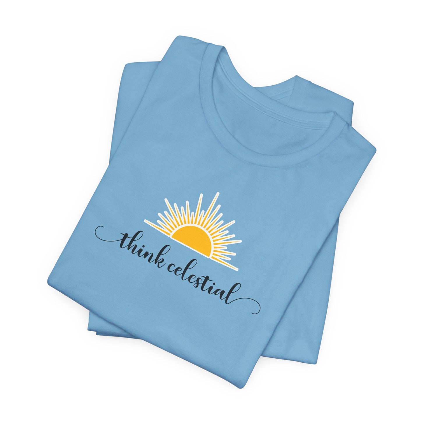 THINK CELESTIAL Unisex Jersey Short Sleeve Tee