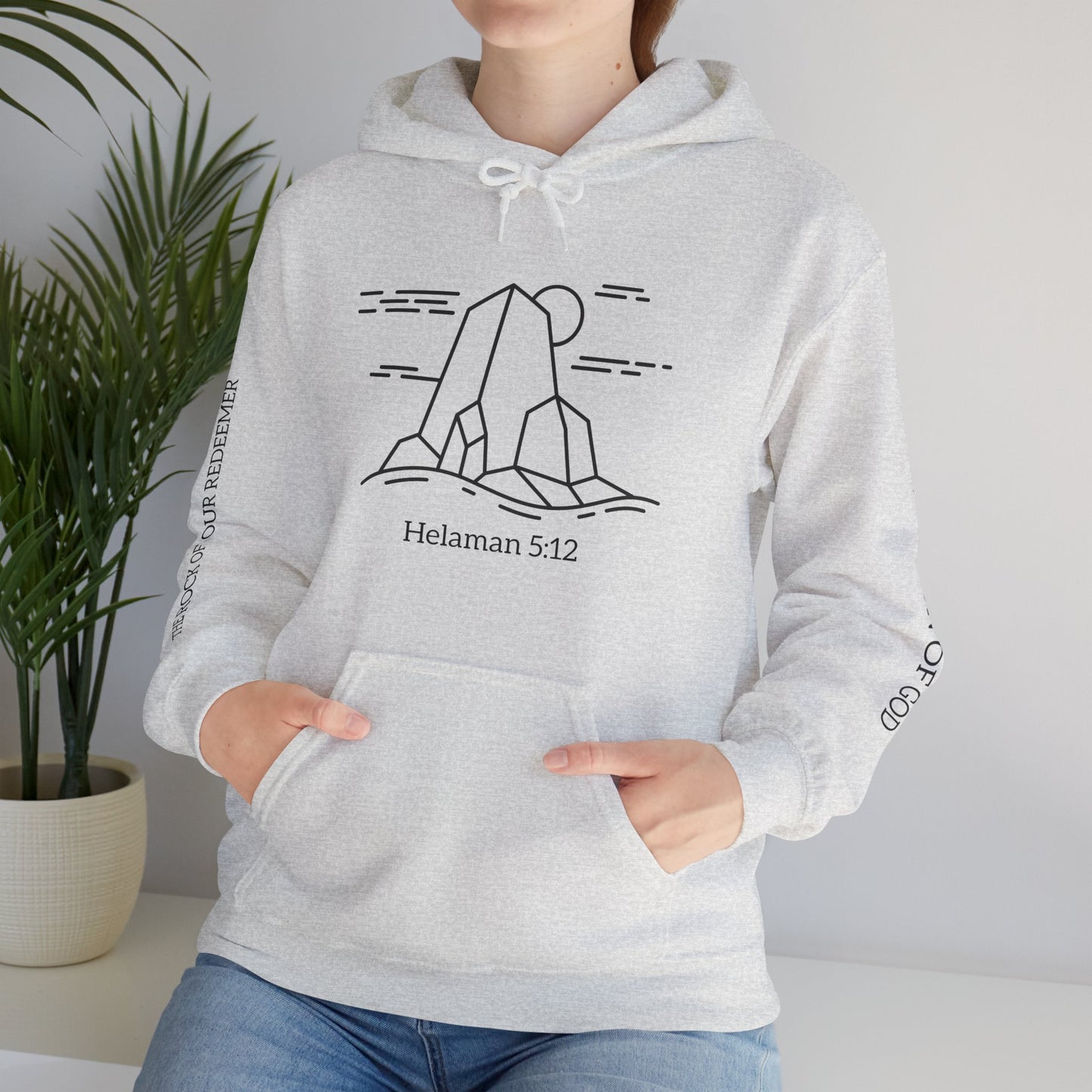Rock of Our Redeemer Sleeve Printed Hoodie