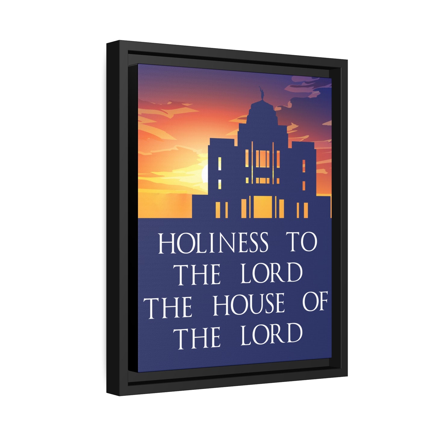 MERIDIAN Sunset Temple Framed Canvas