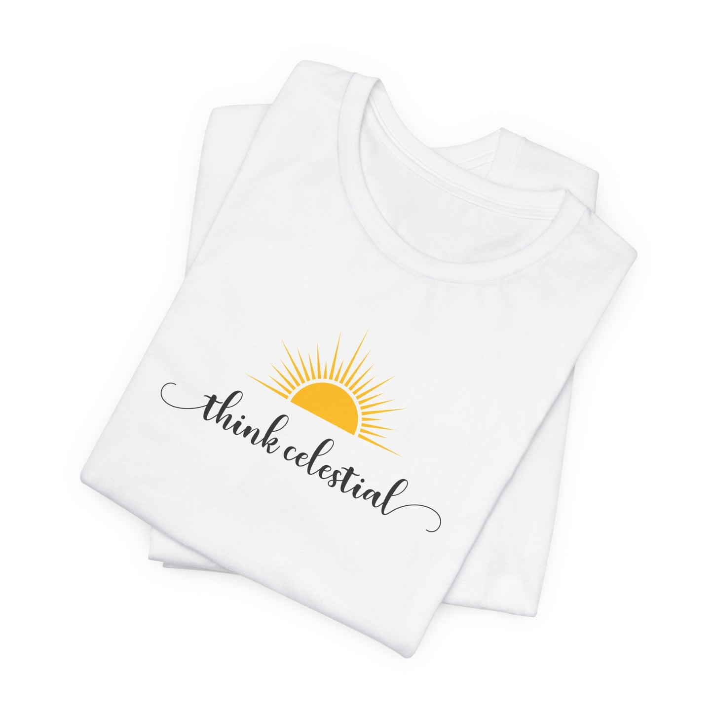 THINK CELESTIAL Unisex Jersey Short Sleeve Tee