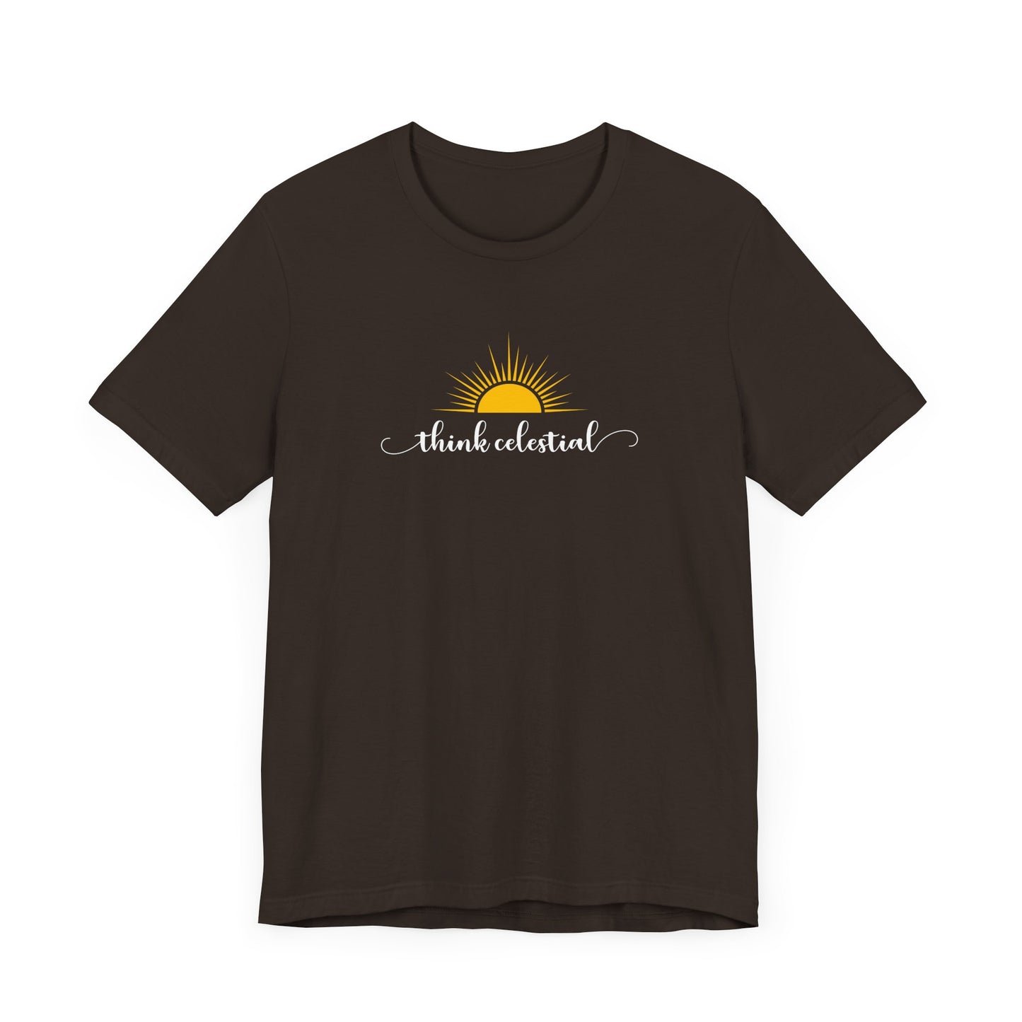 THINK CELESTIAL Dark Unisex Jersey Short Sleeve Tee