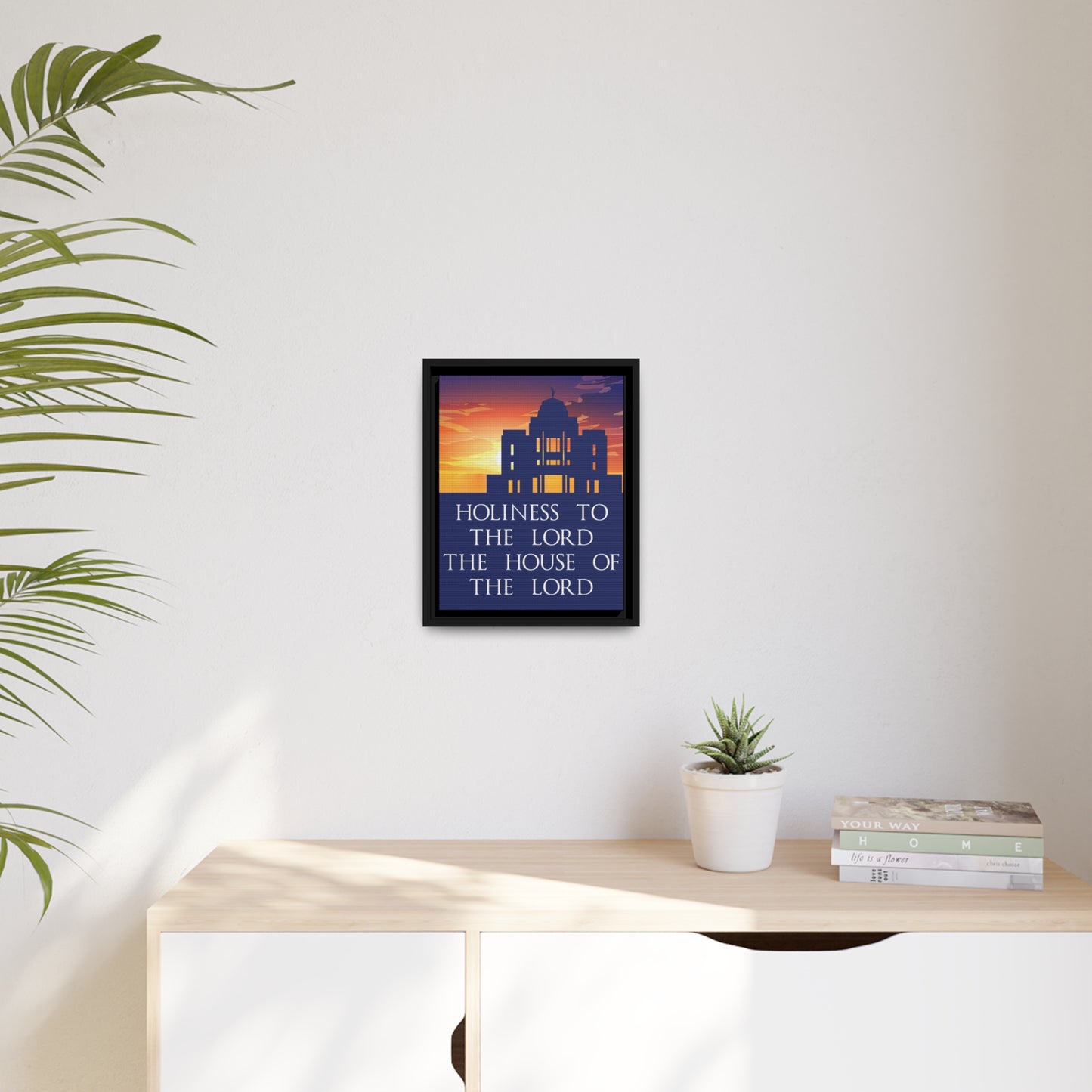 MERIDIAN Sunset Temple Framed Canvas