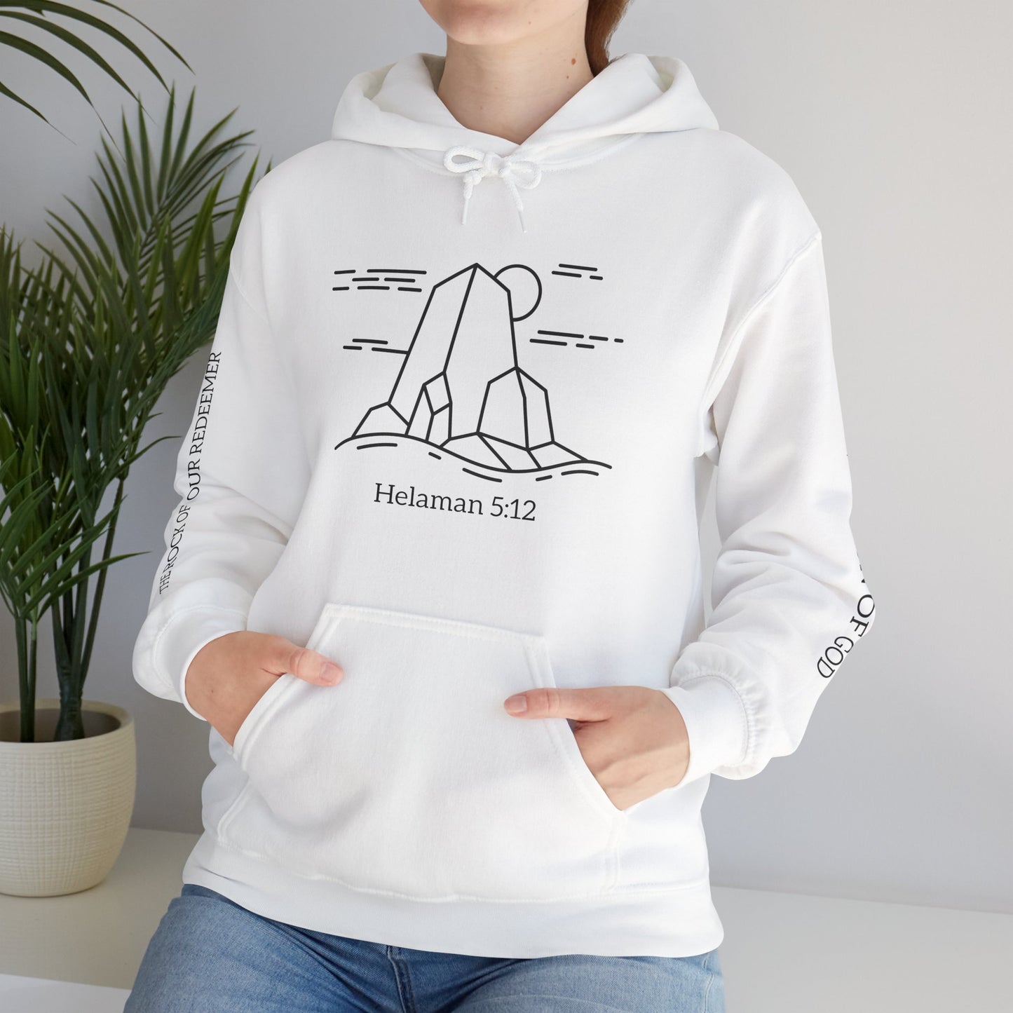 Rock of Our Redeemer Sleeve Printed Hoodie