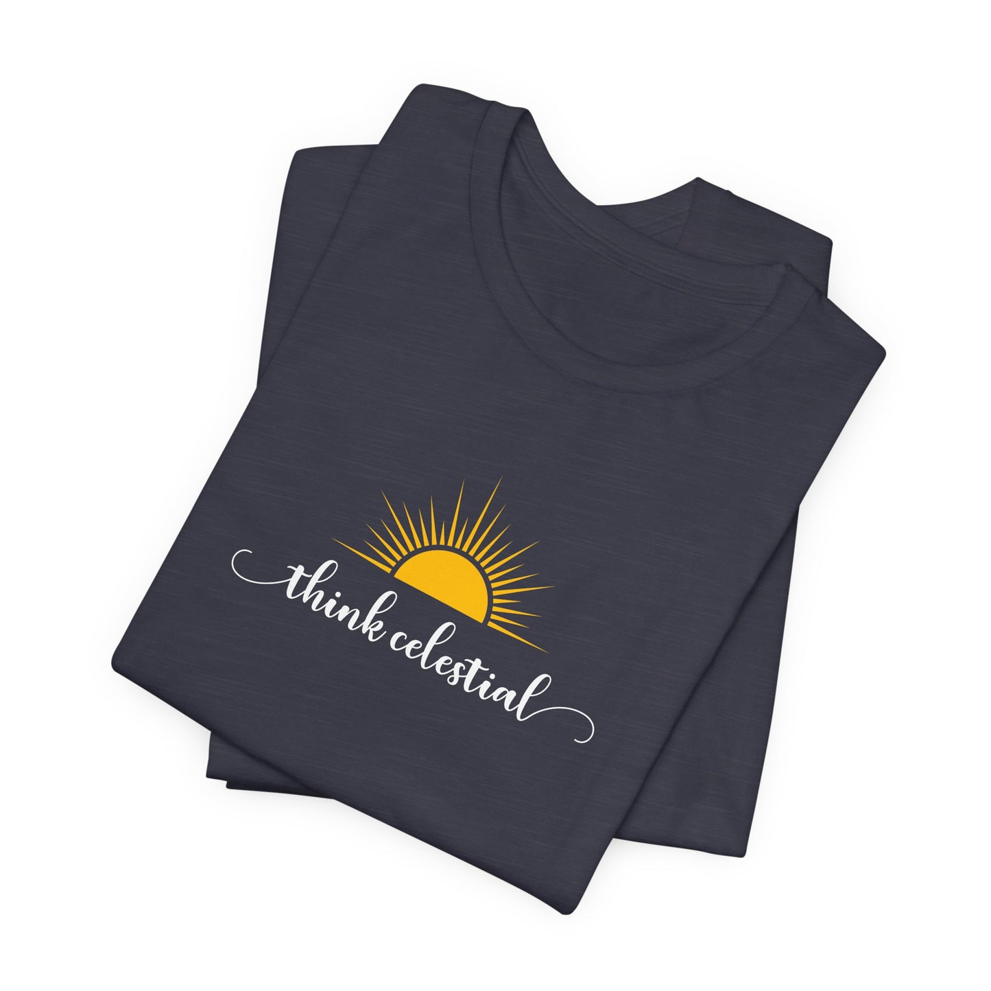 THINK CELESTIAL Dark Unisex Jersey Short Sleeve Tee