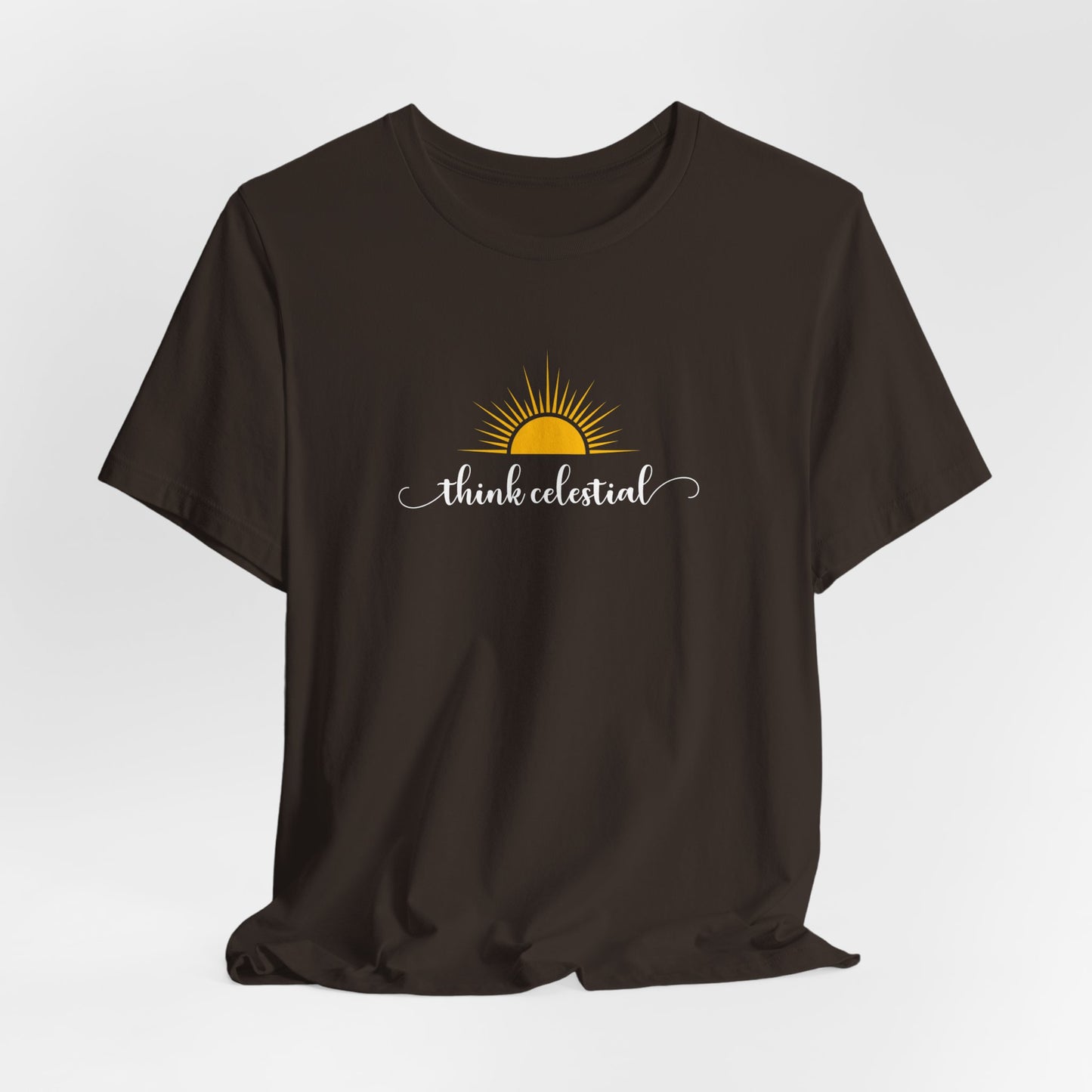 THINK CELESTIAL Dark Unisex Jersey Short Sleeve Tee