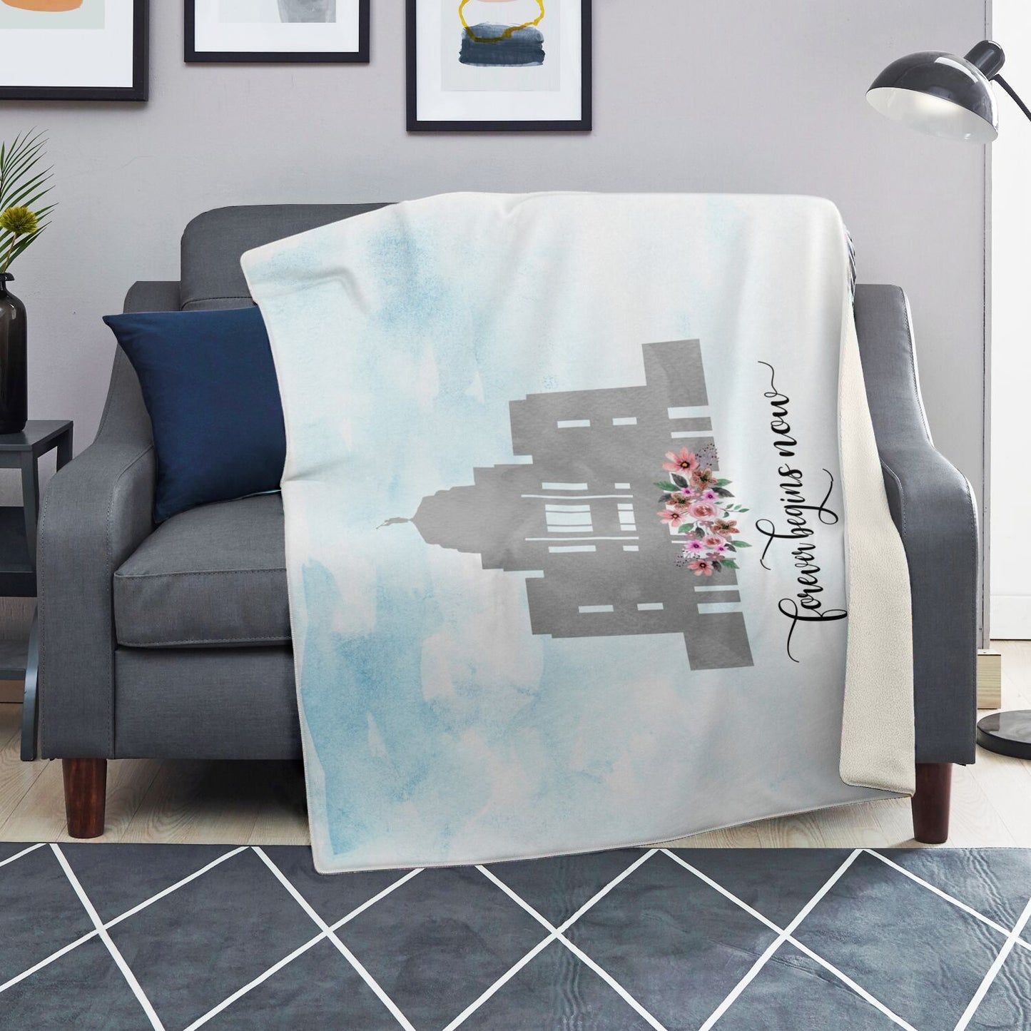 MERIDIAN Horizontal Forever Begins Now Blanket