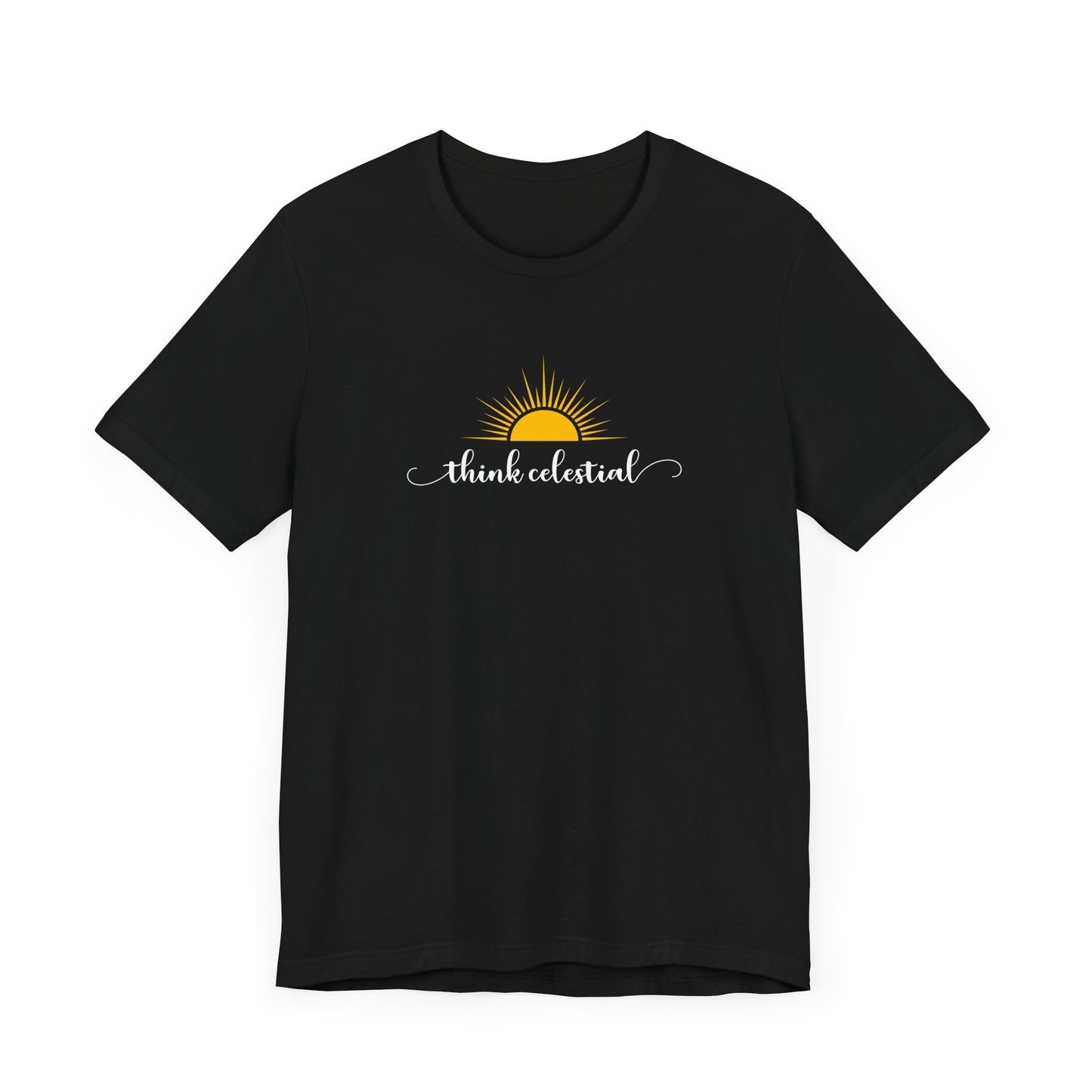 THINK CELESTIAL Dark Unisex Jersey Short Sleeve Tee