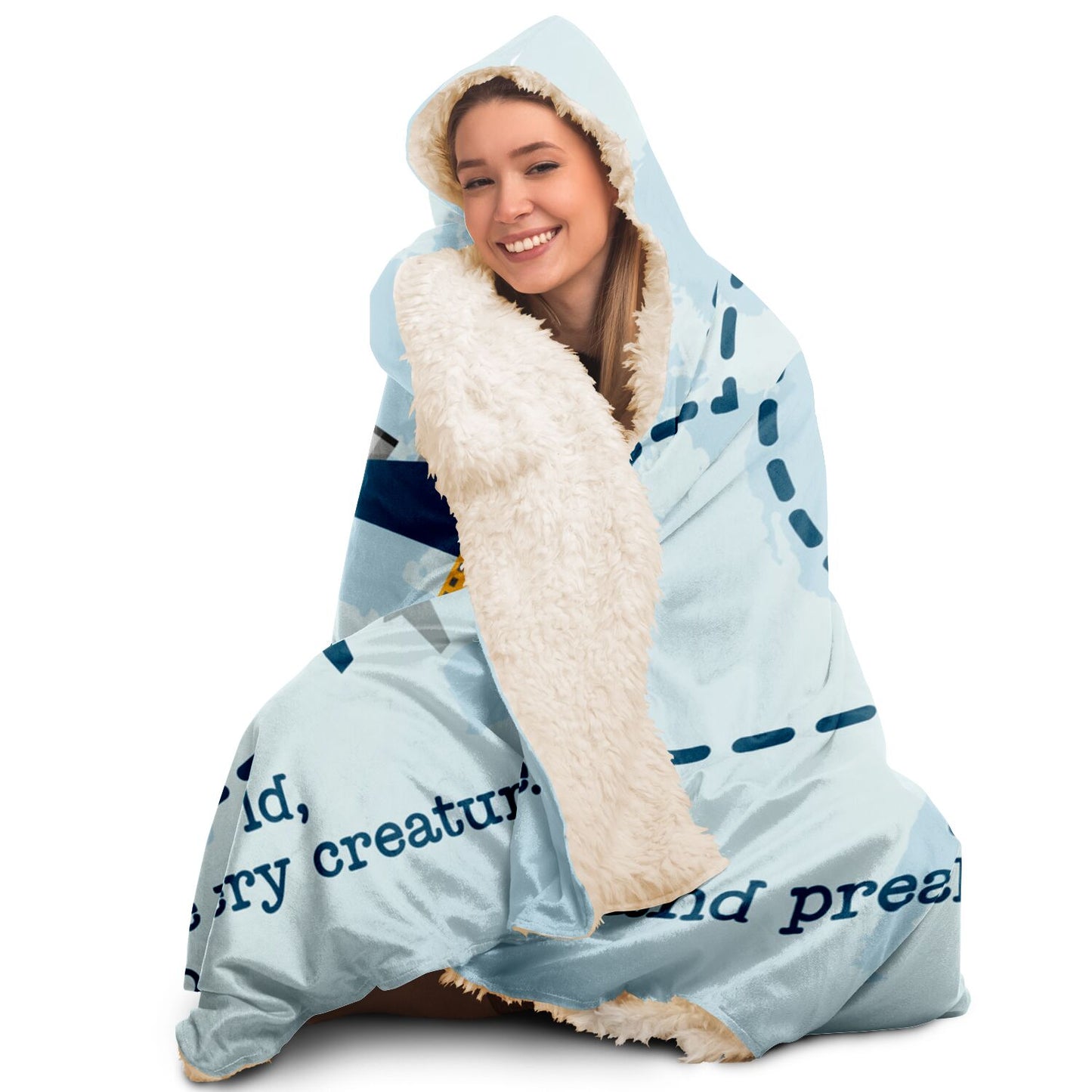 GO YE INTO ALL THE WORLD Hooded Blanket