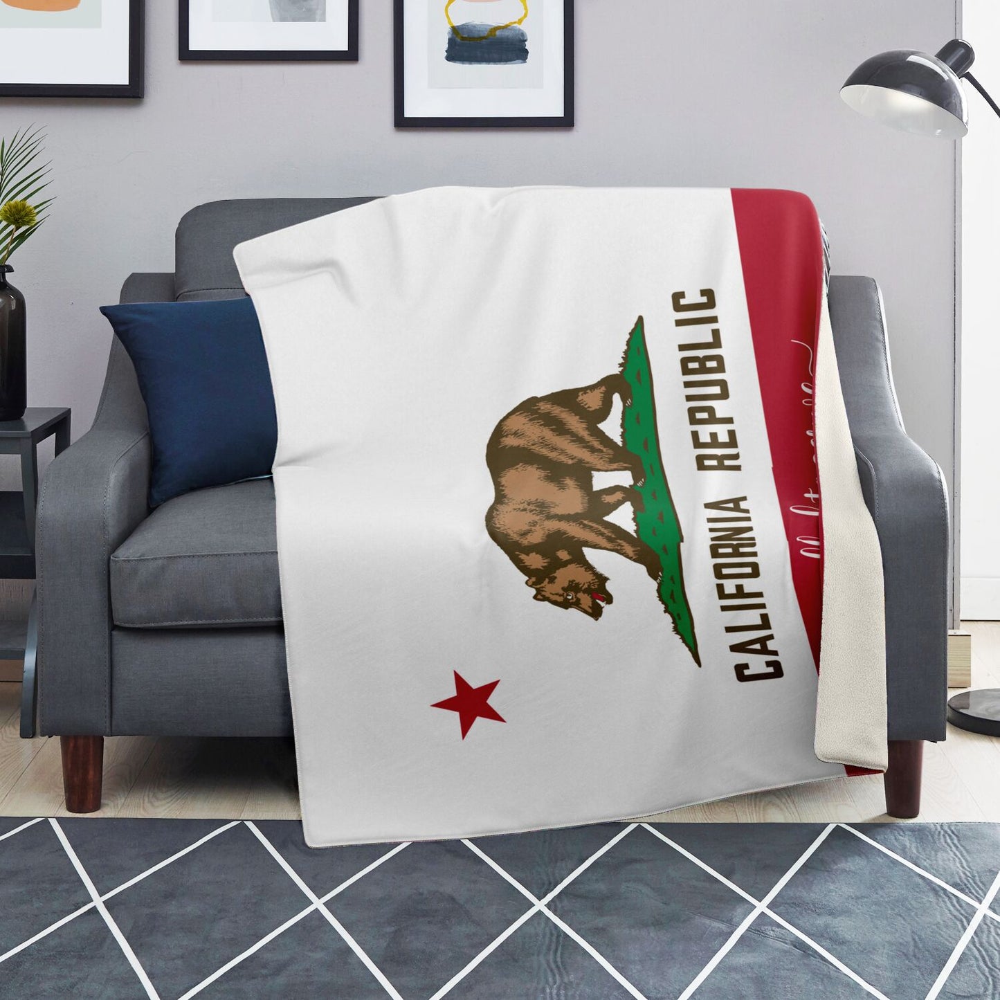 CALIFORNIA Premium Microfleece Blanket