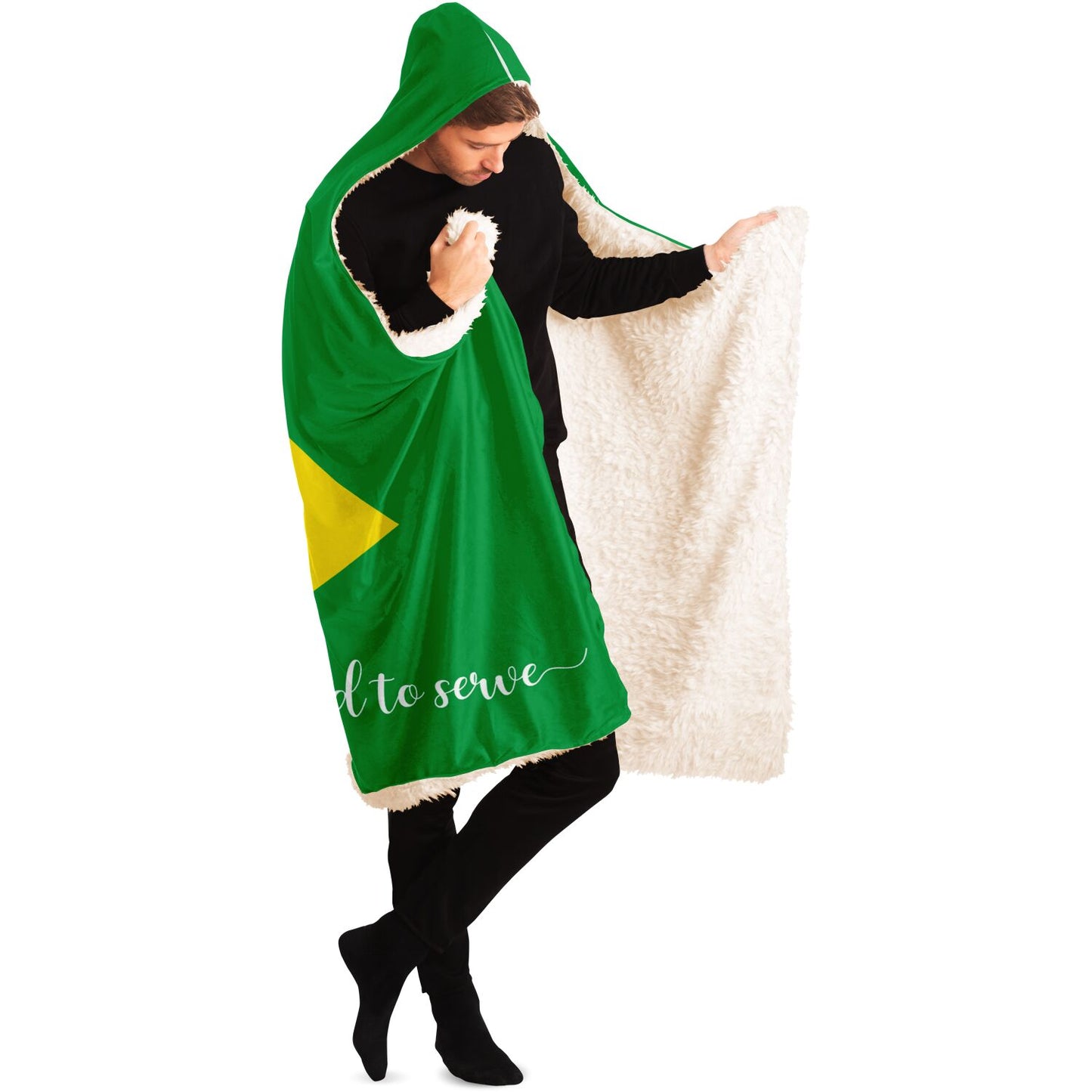 BRAZIL CALLED TO SERVE Hooded Blanket