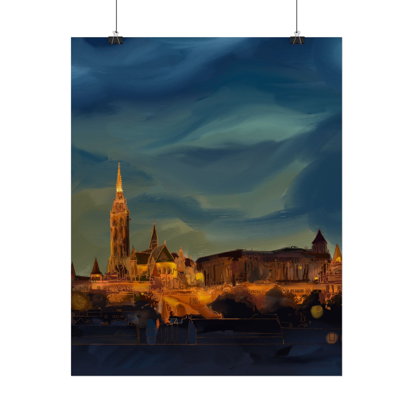 Hungary Rolled Poster