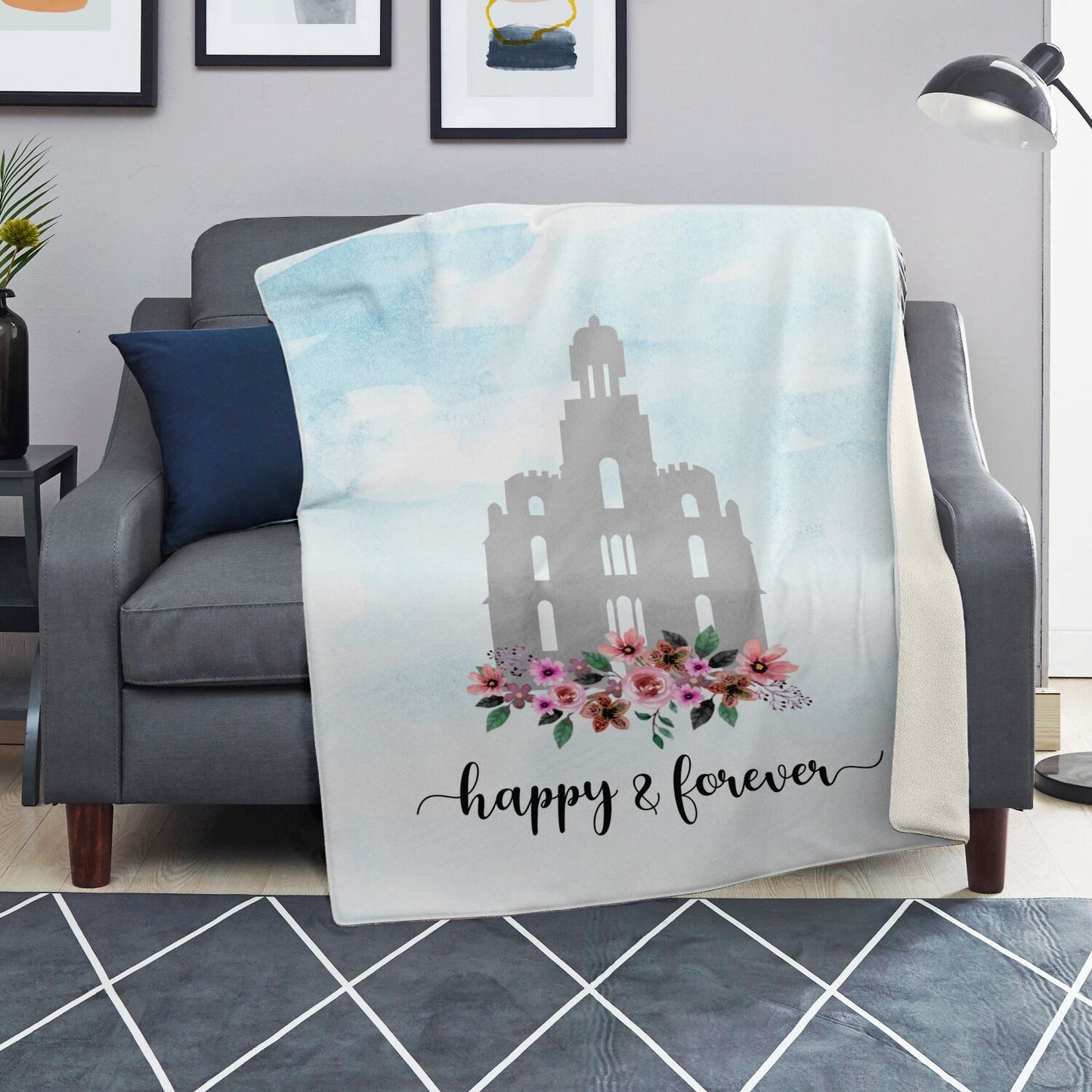 LOGAN Temple Premium Microfleece Blanket