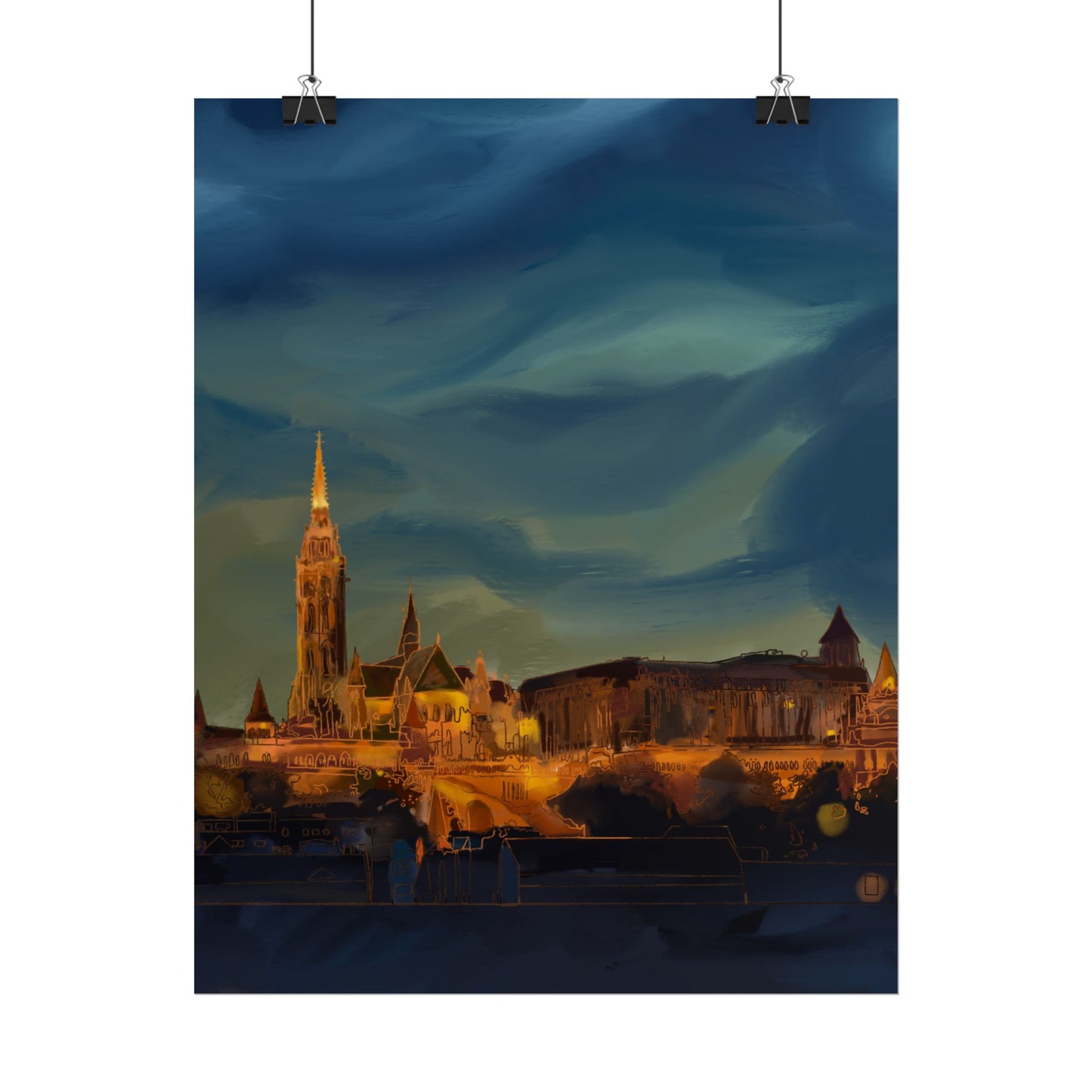 Hungary Rolled Poster
