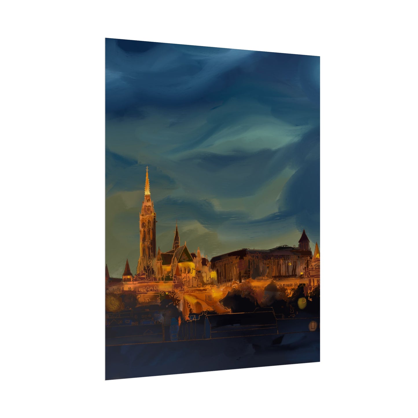 Hungary Rolled Poster