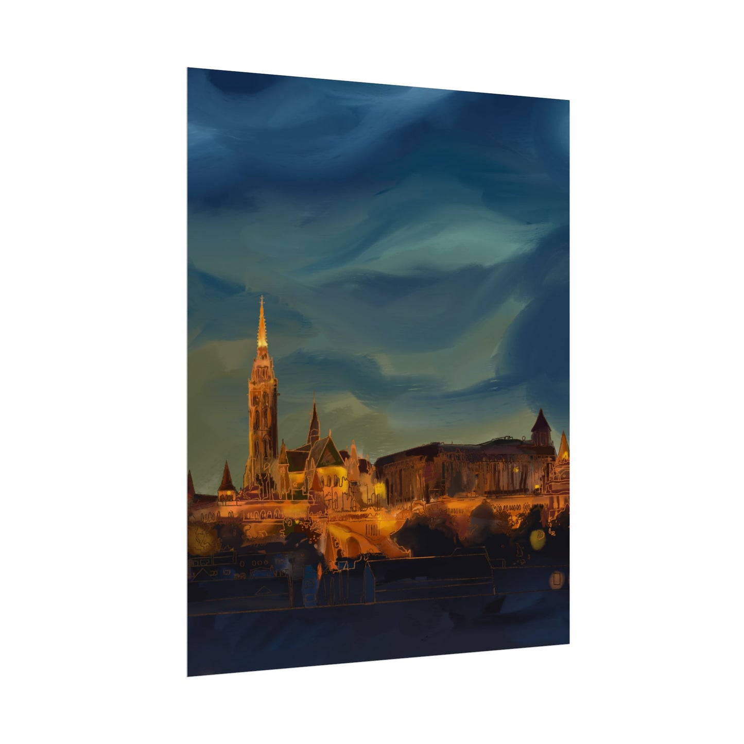 Hungary Rolled Poster