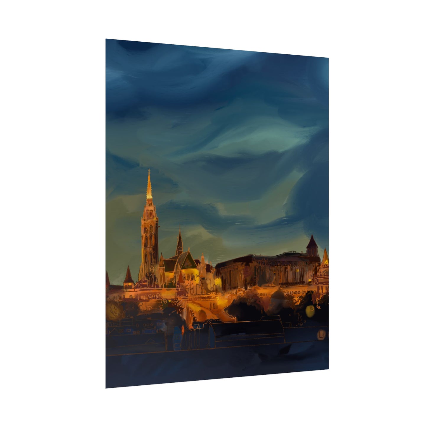 Hungary Rolled Poster