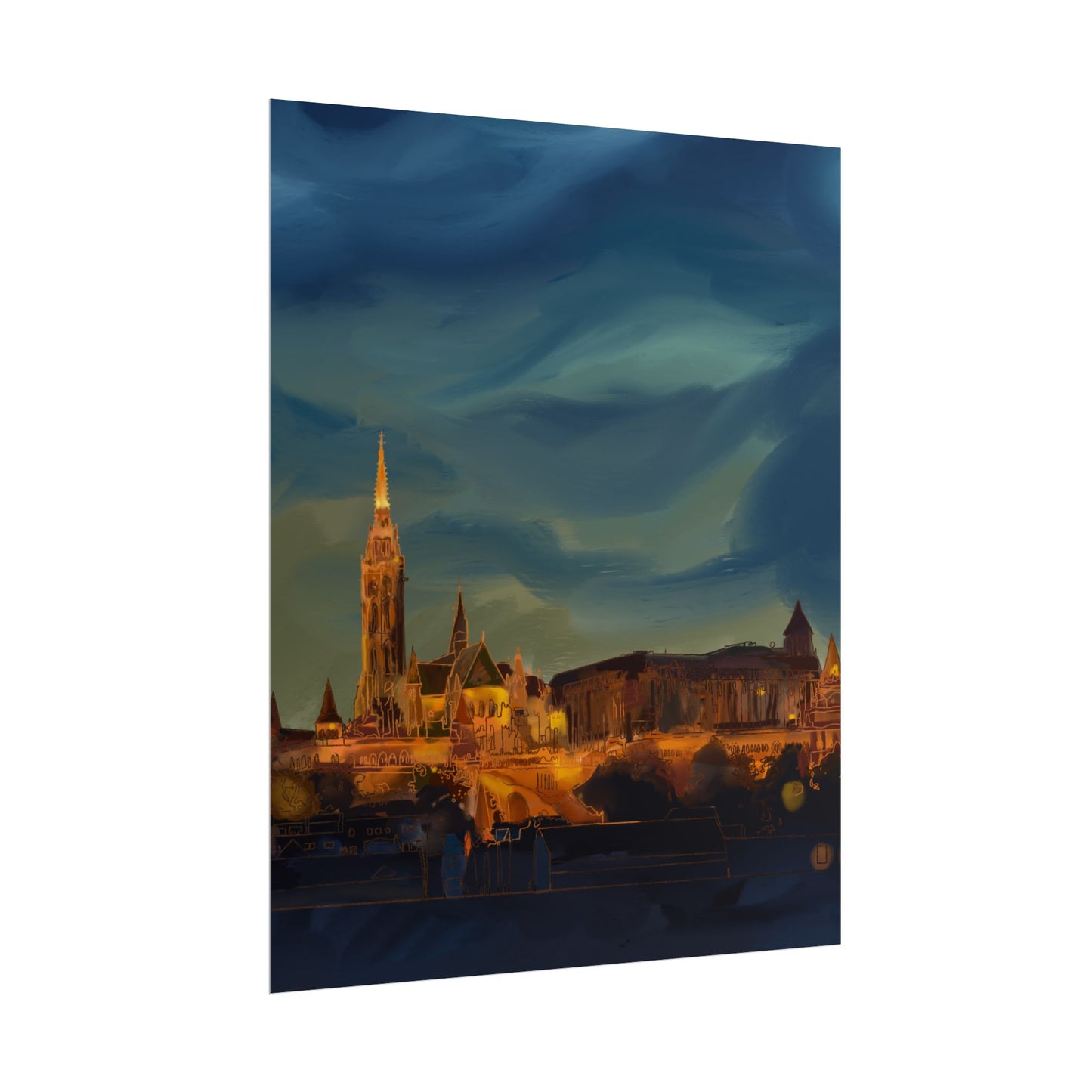 Hungary Rolled Poster