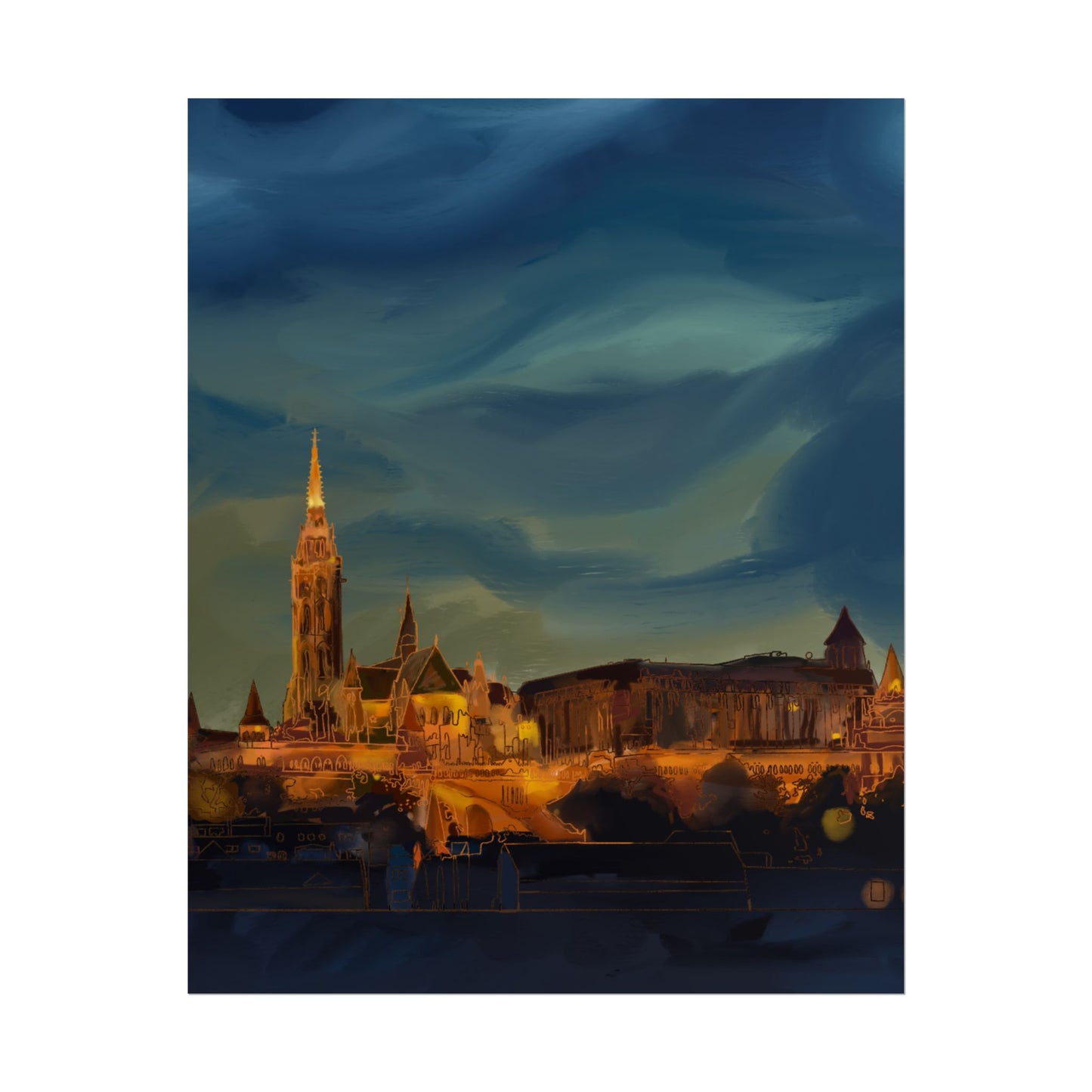 Hungary Rolled Poster