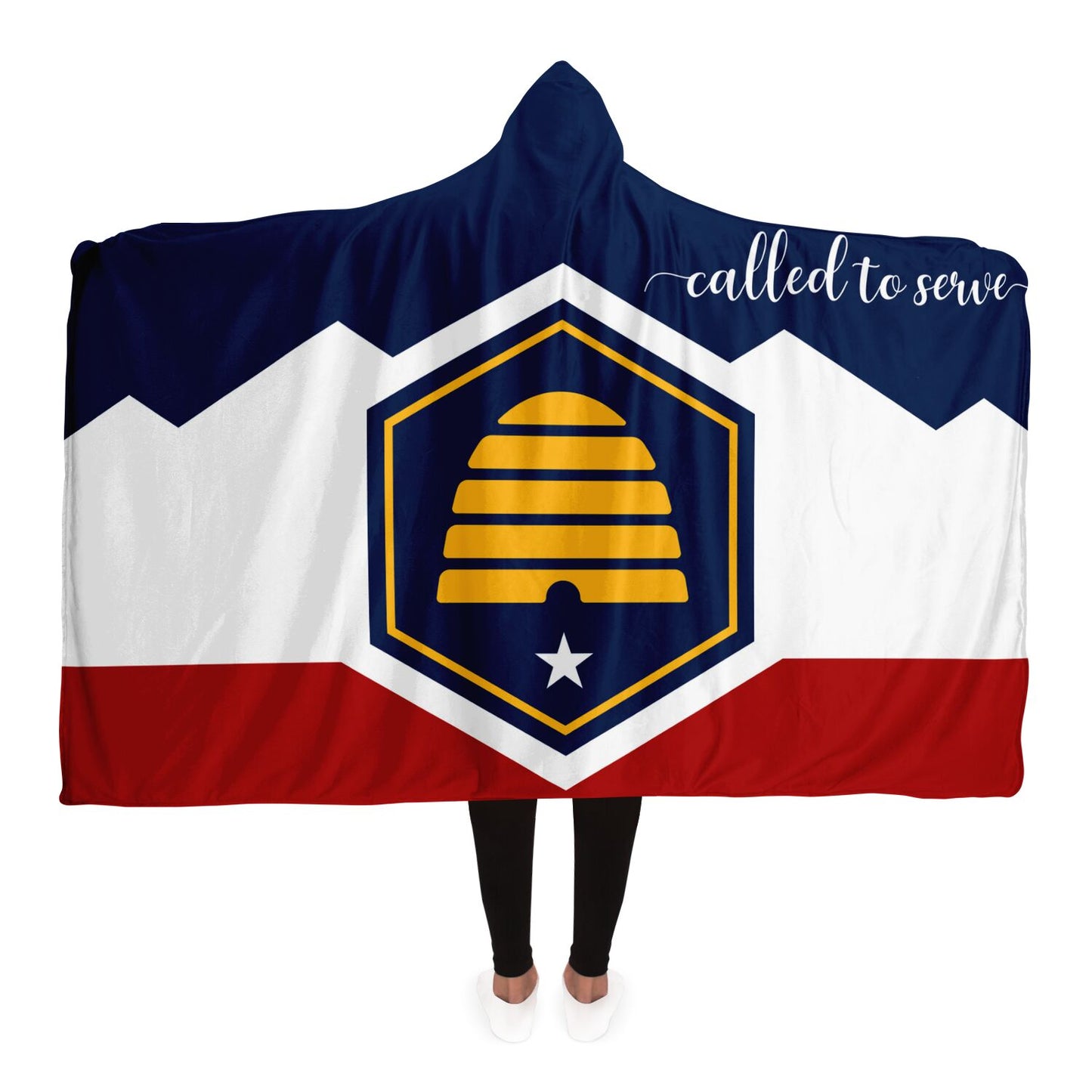 UTAH CALLED TO SERVE Hooded Blanket