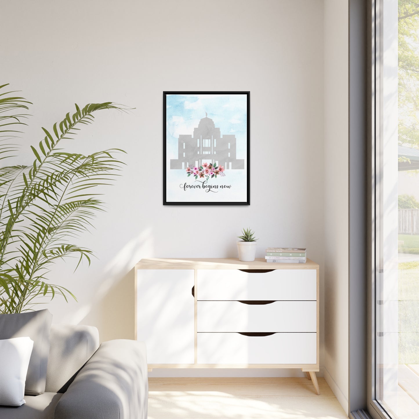 MERIDIAN Forever Begins Now Framed Canvas