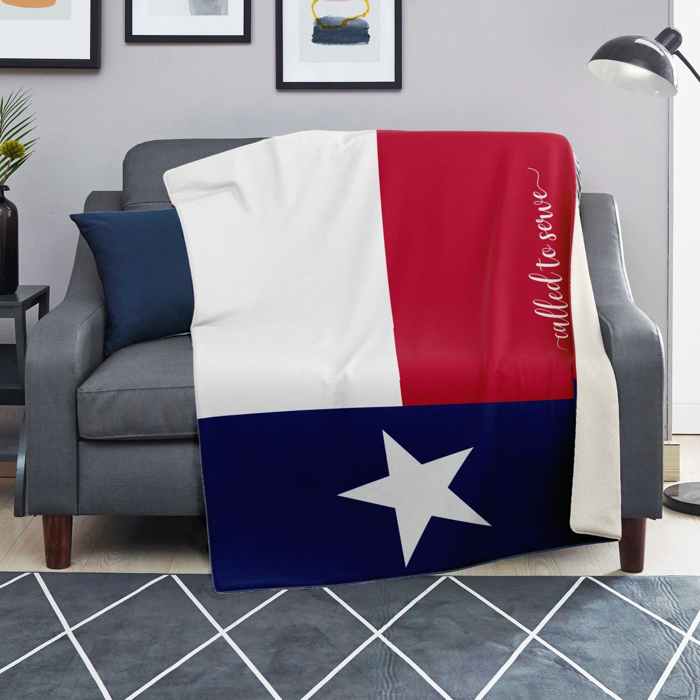 TEXAS Called to Serve Premium Microfleece Blanket