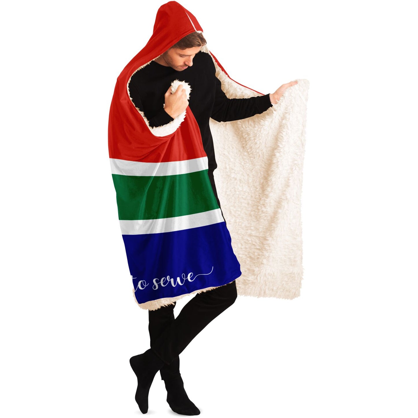 SOUTH AFRICA CALLED TO SERVE Hooded Blanket