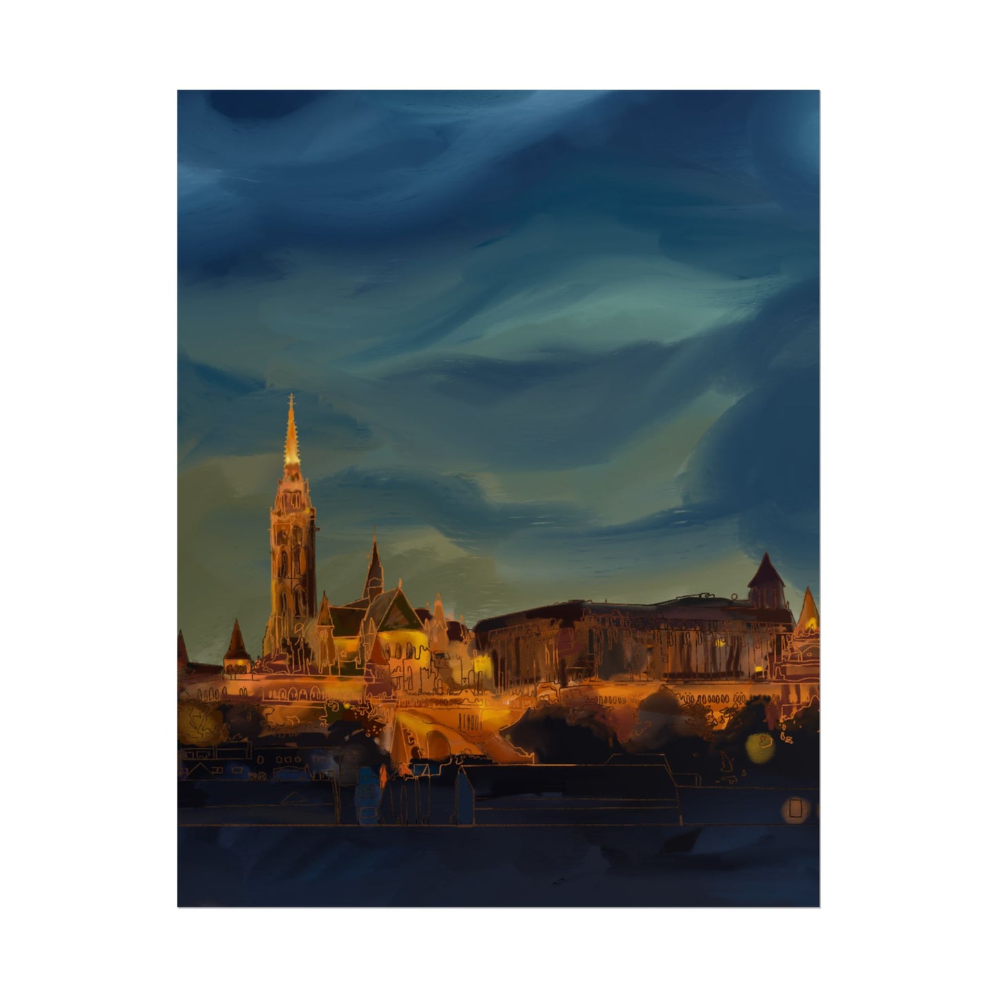 Hungary Rolled Poster