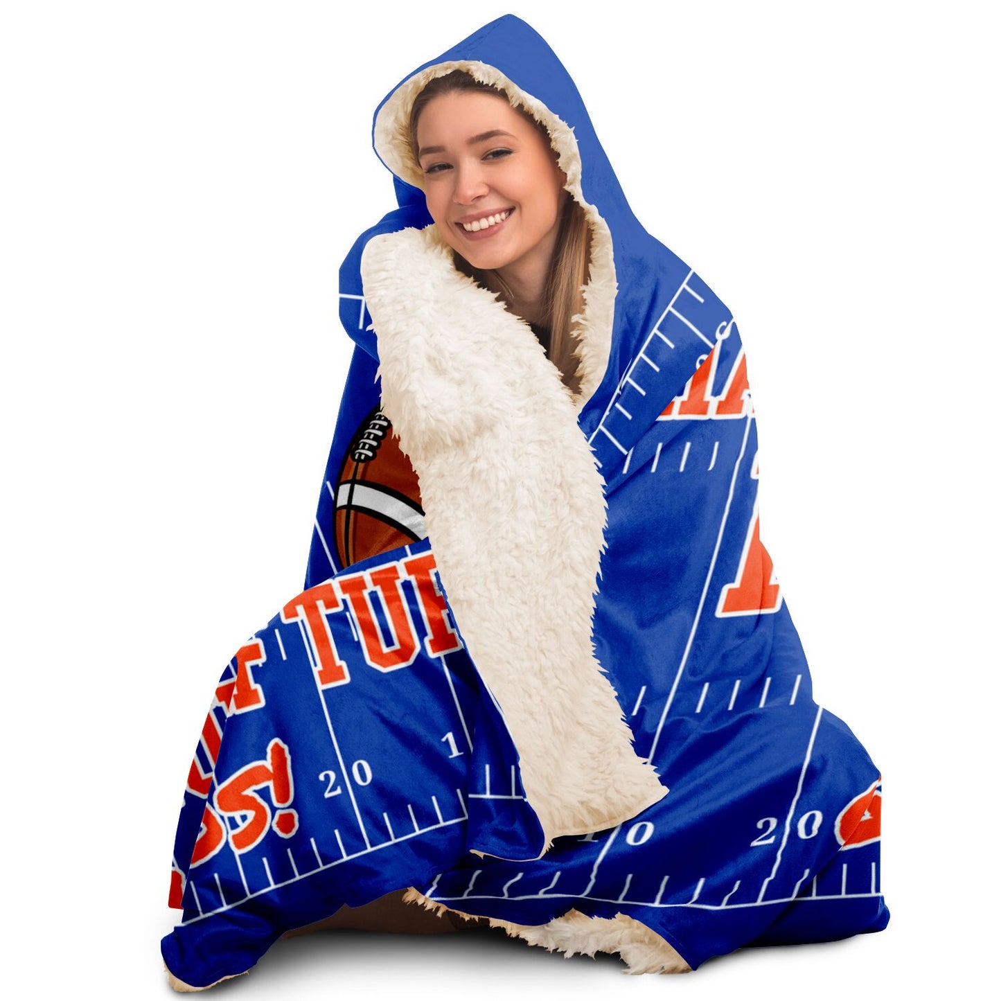 Smurf Turf Hooded Stadium Blanket