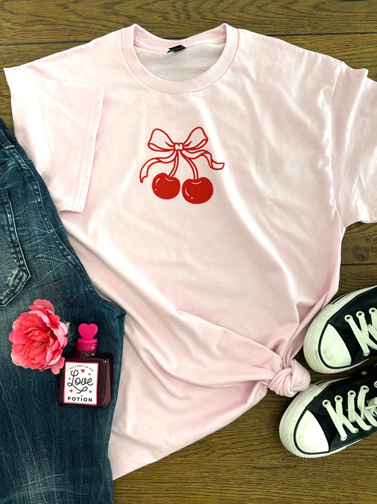 BOW & CHERRIES tee