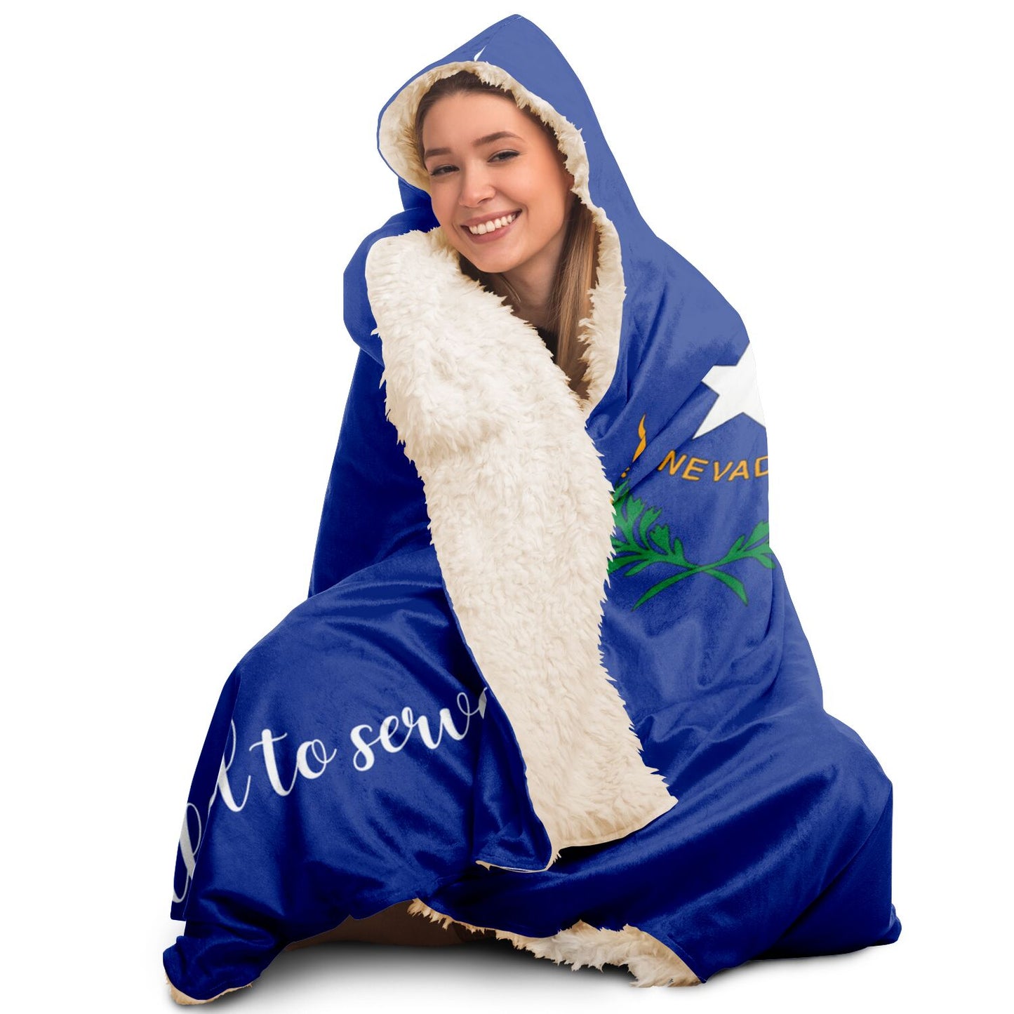 NEVADA CALLED TO SERVE Hooded Blanket