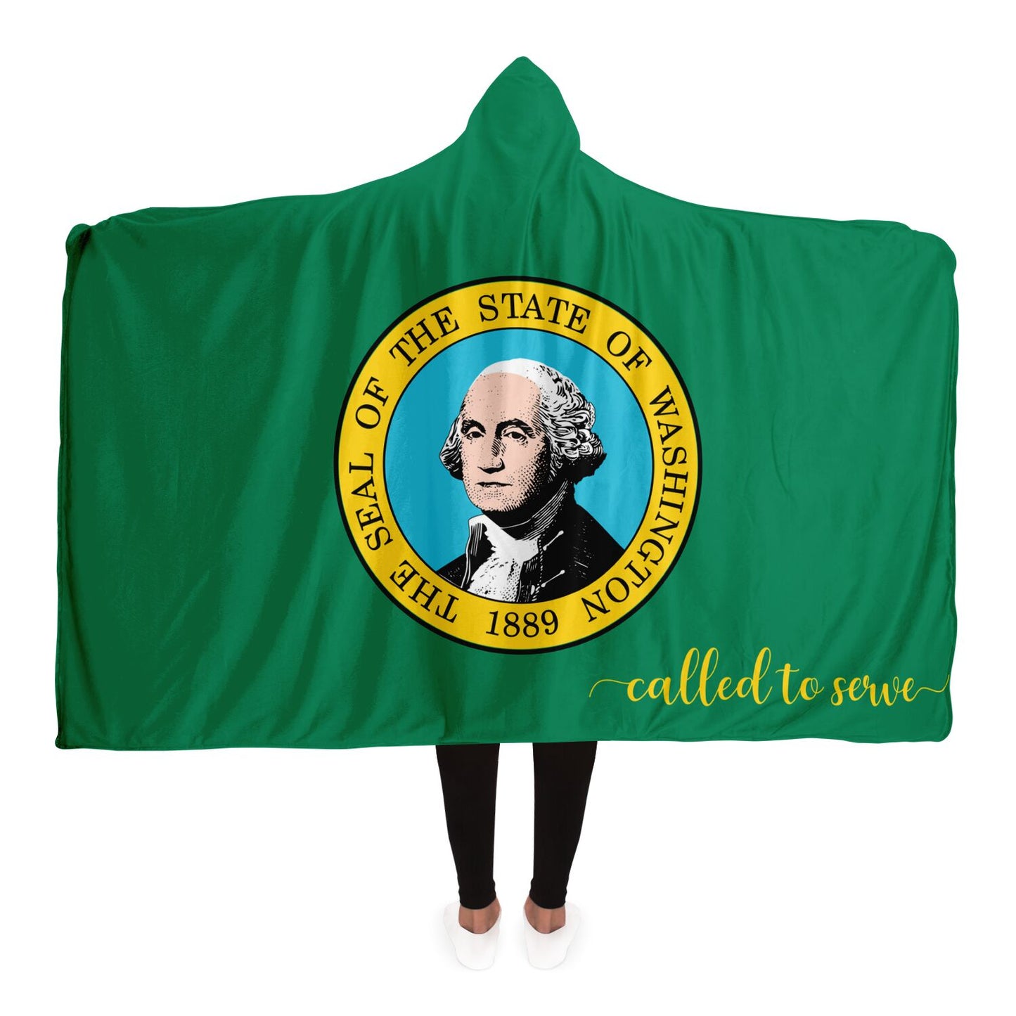 WASHINGTON CALLED TO SERVE Hooded Blanket