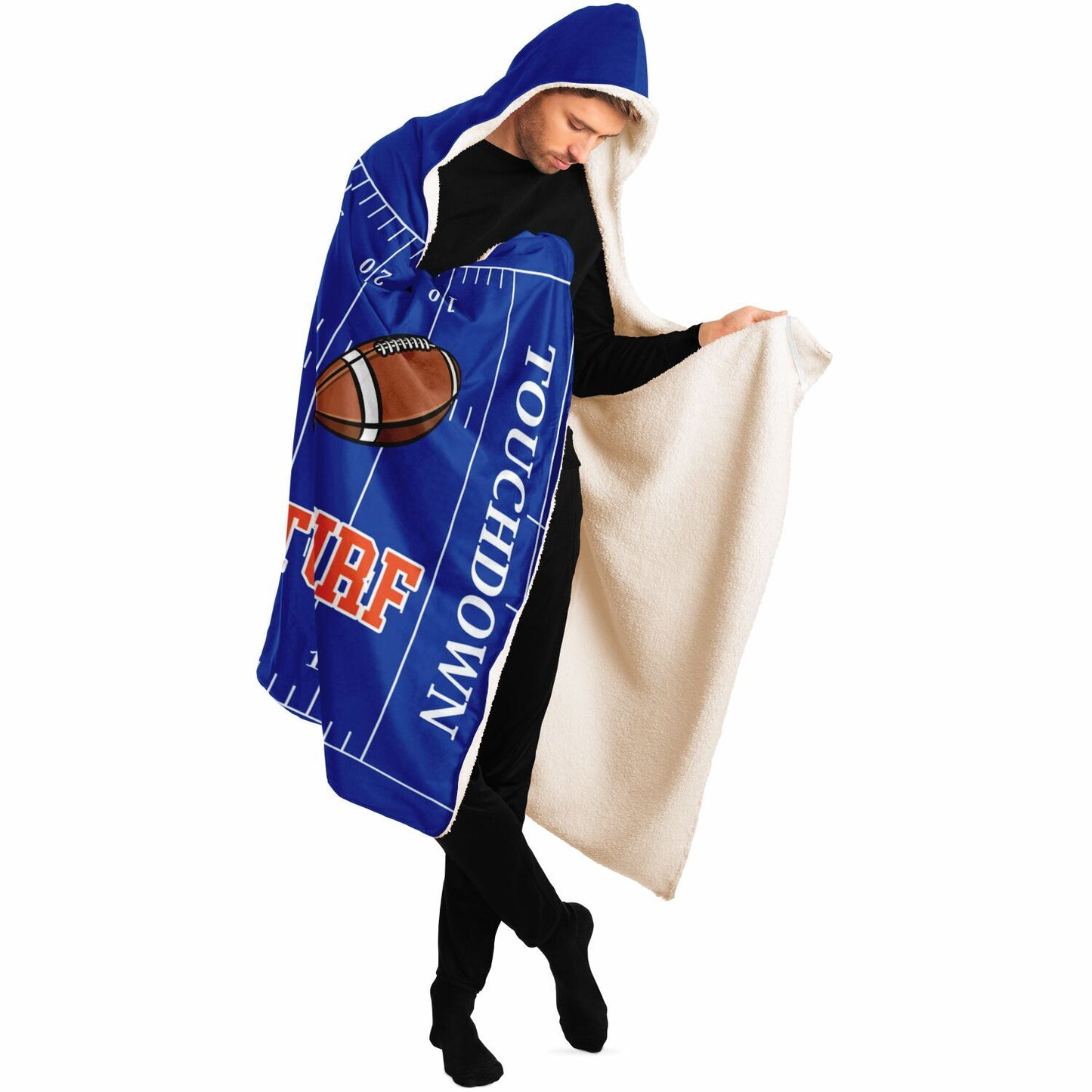 Smurf Turf Hooded Stadium Blanket