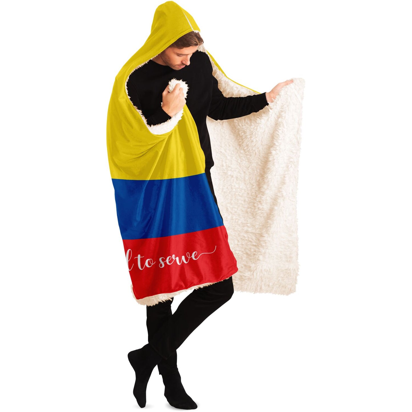 ECUADOR CALLED TO SERVE Hooded Blanket