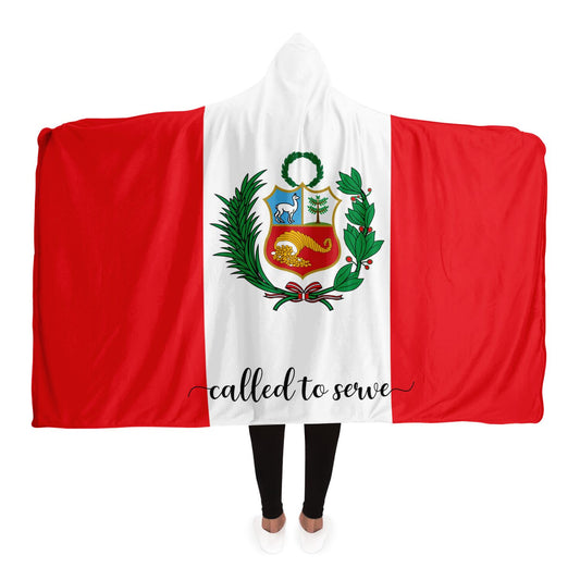 PERU Called to Serve Hooded Blanket